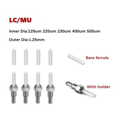 China 200um 300um 400um 600 um FC Zirconia Ceramic Ferrule Optical Fiber Devices for Connector Customization for sale