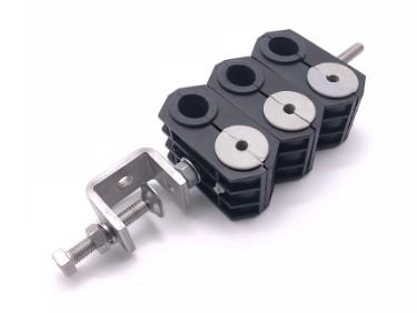 China RF Coaxial Feeder Cables Combined Hole Cable Clamp feeder cable clamp Fiber Cable Clamp Hangers for sale