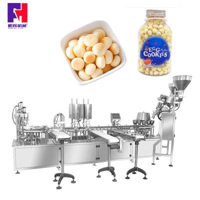 China All-in-one Automatic Food Counting, Filling and Sealing Aluminum Foil Conveyor Machine for sale