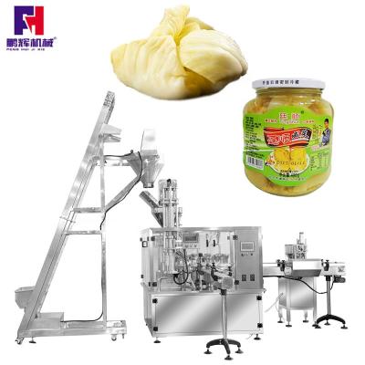 China Food Glass Bottle Can Filling Packaging Machine Line With Automatic Bottle Extraction for sale