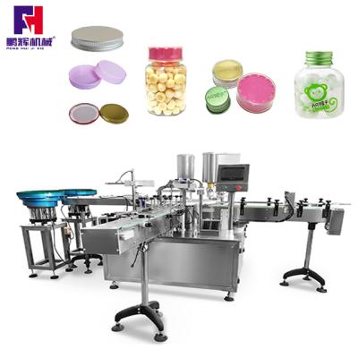 China High Quality Automatic Food Turntable Placing Rotary Bottle Machine Ring Capping Plastic Bottle And Glass Bottle for sale