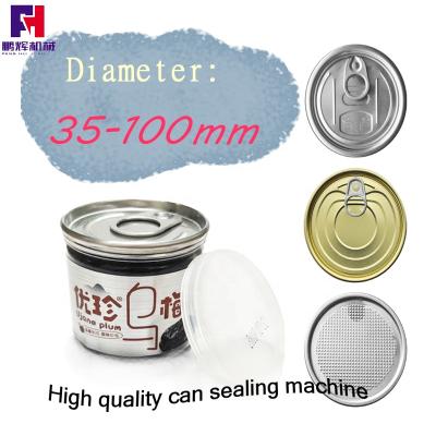 China Long life automatic high speed round box food canister aluminum foil sealing machine high speed sealing capping machine for sale