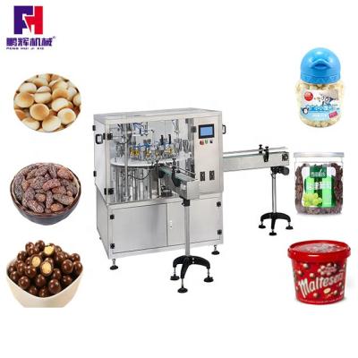 China Food Candy Pack Turntable Line Placing Filling Machine Suitable For Candy, Candied Fruit, Nut Roasted Nuts for sale