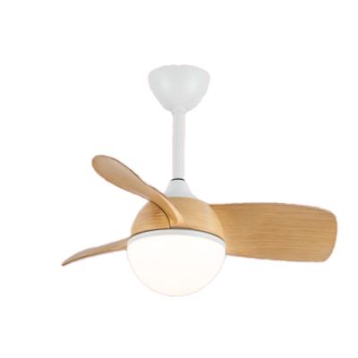 China With Light Bronze / Transparent / Black / White Ceiling Fan 22 Inch 3 Blades With 18w Led Lamp 6 Speed Remote Control for sale