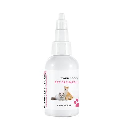 China Stocked OEM ODM Factory Customized Pet Ear Wash Cleaning ears wash for dogs ear cleaning solution for all breeds for sale