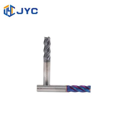 Κίνα CNC Carbide 4 Flutes Flat End Mills Tool Cutter 45 Degree Helix HRC60 προς πώληση