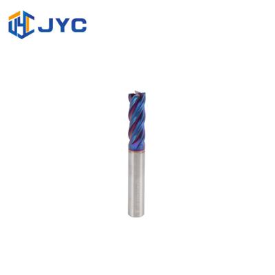 Κίνα CNC Solid Carbide Milling Cutters 4 Flutes Flat End Mill Tin Coated προς πώληση