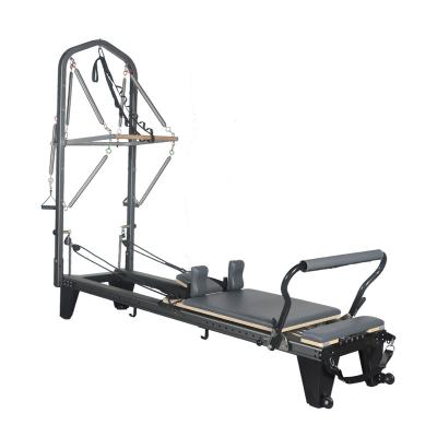 China Hot Sale Yoga Pilate Yoga Machine Reformer With Tower Workout Indoor Studio Factory Price Real Aluminum Alloy Pilates Reformer for sale