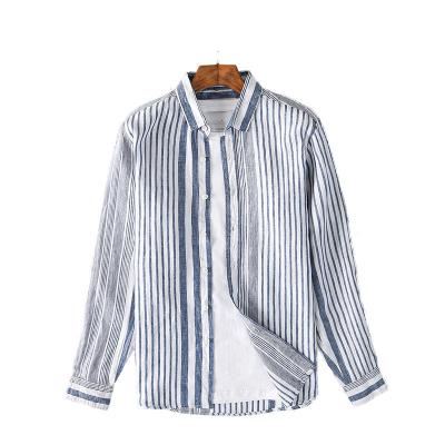 China Breathable Boys Men Pants Striped Canvas Shirts Wholesale for sale