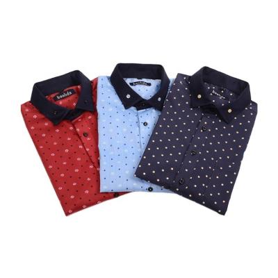 China Latest Breathable Custom Classic Fashion Printed Half Shirt Design For Man for sale