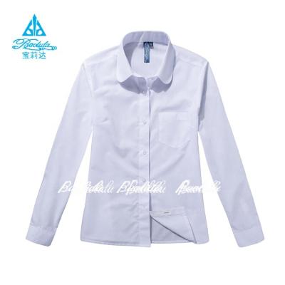 China Breathable White Long Sleeve Men's School Uniform Causal Shirt for sale