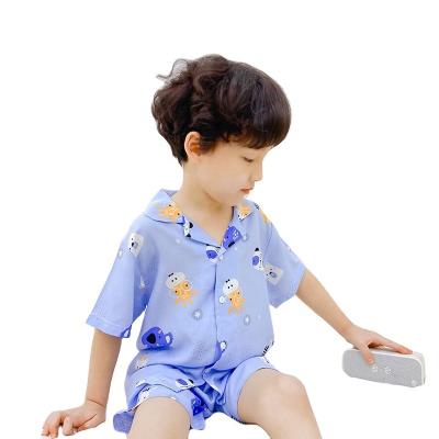 China Breathable Children's Sleep Shirt Sleepwear Suit For Boys for sale