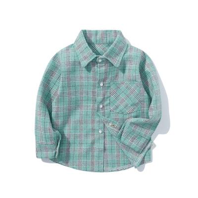 China Fancy Kids Breathable Check Shirts For Boys for sale