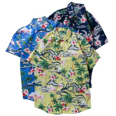 China Hawaii Short Sleeve Men's Breathable Designer Shirts Wholesale for sale