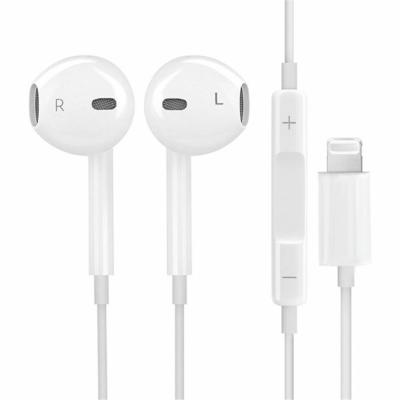China In-ear Earpod With Lightning Connector C100 MFI Hot Selling Earphone Wired Headphones For iPhone 7/8/X/12 for sale