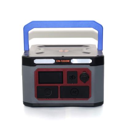 China Outdoor Power Supply 1000w 220v Wireless Charging Power Supply Portable Outdoor Mobile Solar Power Supply for sale