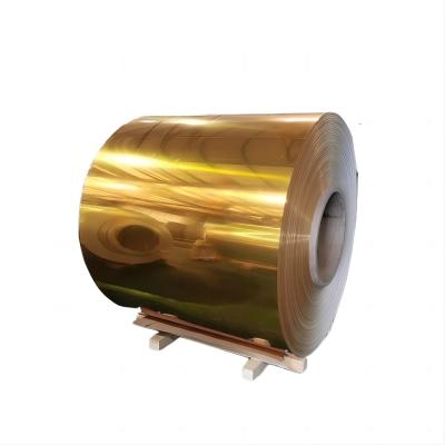 China Gold Color Mirror Aluminum Coil Coated Mirror Aluminium Material for sale