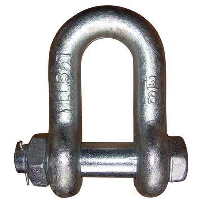 China ALLOY Drop Forged Galvanized US Type Safety Pin Dee Shackle for sale