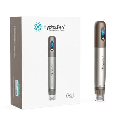 China Face Lift Hydra Pen H3 Microneedling Pen Wireless Derma Auto Pen with Battery 6 Speed Levels 2pcs Cartridge Relief Needle for sale