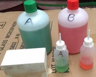 China High Strength Fast Epoxy Resin Modeling Green Adhesive 2kg Sets Package for sale