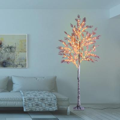 China LED Tree Lights Hot Selling Misty Pine Lighted Pink LED Artificial Tree 5FT 150 Lights Christmas Decoration Light For Outdoor Daily Party for sale