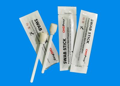 China A pele do isopropil do álcool 70% do Chlorhexidine do cotonete 2% da esponja CHG desinfeta cotonetes da limpeza da ponta da espuma à venda