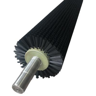 China Industrielle Nylon-Rollerbürsten Zylindrische Bürste zur Oberflächenreinigung zu verkaufen