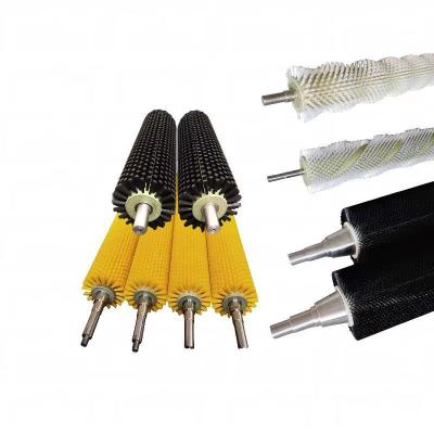China Customized Nylon zylindrische Bürsten Reinigungsmaschine Roller Bürste für die Produktion Reinigung Obst und Gemüse zu verkaufen