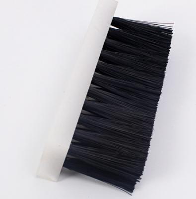 China Customizable PVC Base Nylon/Pp Bristles Plate Brushes For Sliding Furniture Panels for sale