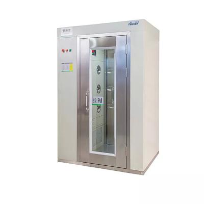 China Modular Cleaning Machine Power 3-Fan Air Shower Clean Room With LED Display Roller Shutter Door And Rapid Air Speed 22-25 M/S for sale