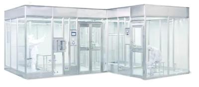 China Modulaire schoonruimte met plafond Ffu airconditioning filtersysteem voor eenrichtingsluchtstroom systeem stofvrij werken Te koop