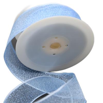 China High Tenacity Heye manufacture light blue fancy colors 3-100 mm personalized polyester ribbon for sale