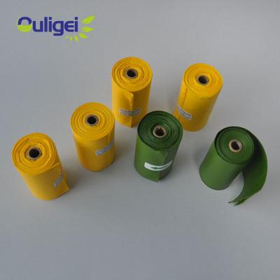 China BIODEGRADABLE Wholesale Heavy Duty Recycled Large Portable Biodegradable Compostable Plastic Trash Bag On Roll for sale