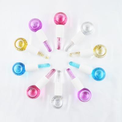 China Amazon Hot Sale Anti-Puffiness Cool Skin Face Roll Ball Ice Globes For Facials Peel Treatment Eye Circle Roller Reduce Puffiness Ice Globes for sale