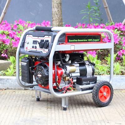 China BISON 192F Gasoline Generator Single Phase 7500W 7Kva Air Cooled Gasoline Generator BS8500 for sale