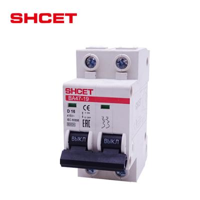 China Household mcb mini circuit breakers 1p 2p 3p 4p ac 10a c16 c20 Ningbo Wenzhou 10ka 6ka top miniature electric electronic odm price china for sale