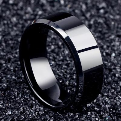 China Fashion Charm Jewelry Ring Men Stainless Steel Black Punk Rings For Women for sale