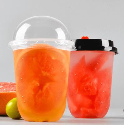 China PET Food Grade U Cups em forma de plástico servindo chá e café em festas de casamento à venda