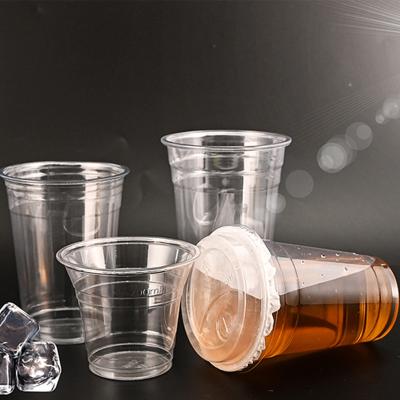 China Disposable Tea Durable 12oz Personalised Pet Cups 20 Oz Hard Plastic Cups for sale