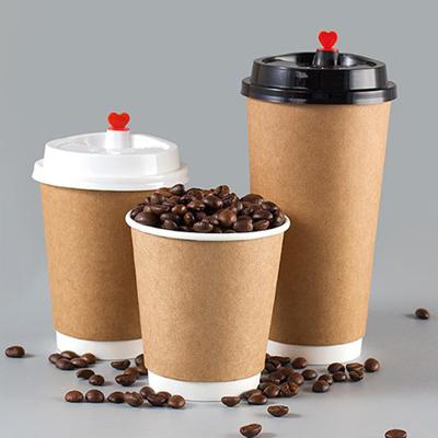 China Waterproof PE Coating 16oz Double Wall Cups Food Grade Paperboard for sale