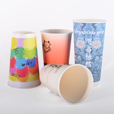China 10oz 22oz Double Wall Paper Cups 90mm 80mm Diameter Cmyk Print for sale