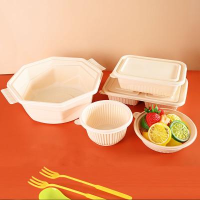 China Disposable Convenient Biodegradable Tableware Containers Outdoor Use And Gatherings for sale