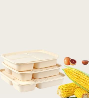 China Microwavable Waterproof Biodegradable Takeaway Boxes OEM Service for sale