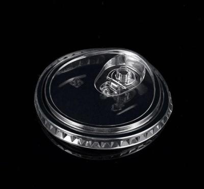 China Strawless Plastic Cup Lids For Cold Beverages Tea Yogurt Coffee Juice for sale