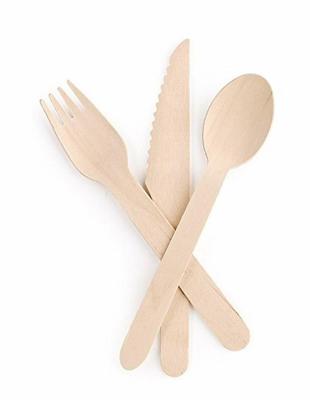 China Durable Environmentally Disposable Wooden Cutlery With Wooden Type Biodegradable Cutlery for sale