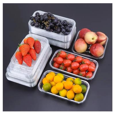 China Clamshell Recipientes de plástico descartáveis para alimentos Caixa de pastelaria PET transparente reciclável à venda