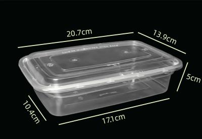 China Rectangular 28oz PP Preparação de Refeições Container de Alimentos com tapa Microondas Safe à venda
