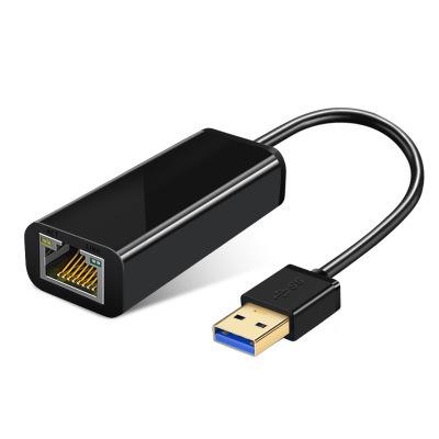 China High Speed Mobile Devices .desk USB 3.0 RJ45 10/100/1000Mbps Computer Hub ABS To Lan Gibabit Ethernet Adapter For PC Computer for sale
