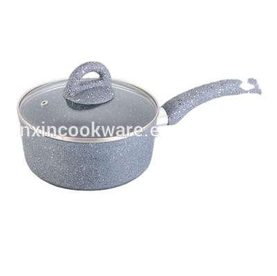 China Durable forged aluminum gray maifan coated non-stick cooking pan with induction bttom for sale