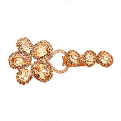 China Fashion Faux Stone Fur Buckle Clip Nickel Free Wholesale Buckle For Garment Accessories LSFB003 for sale